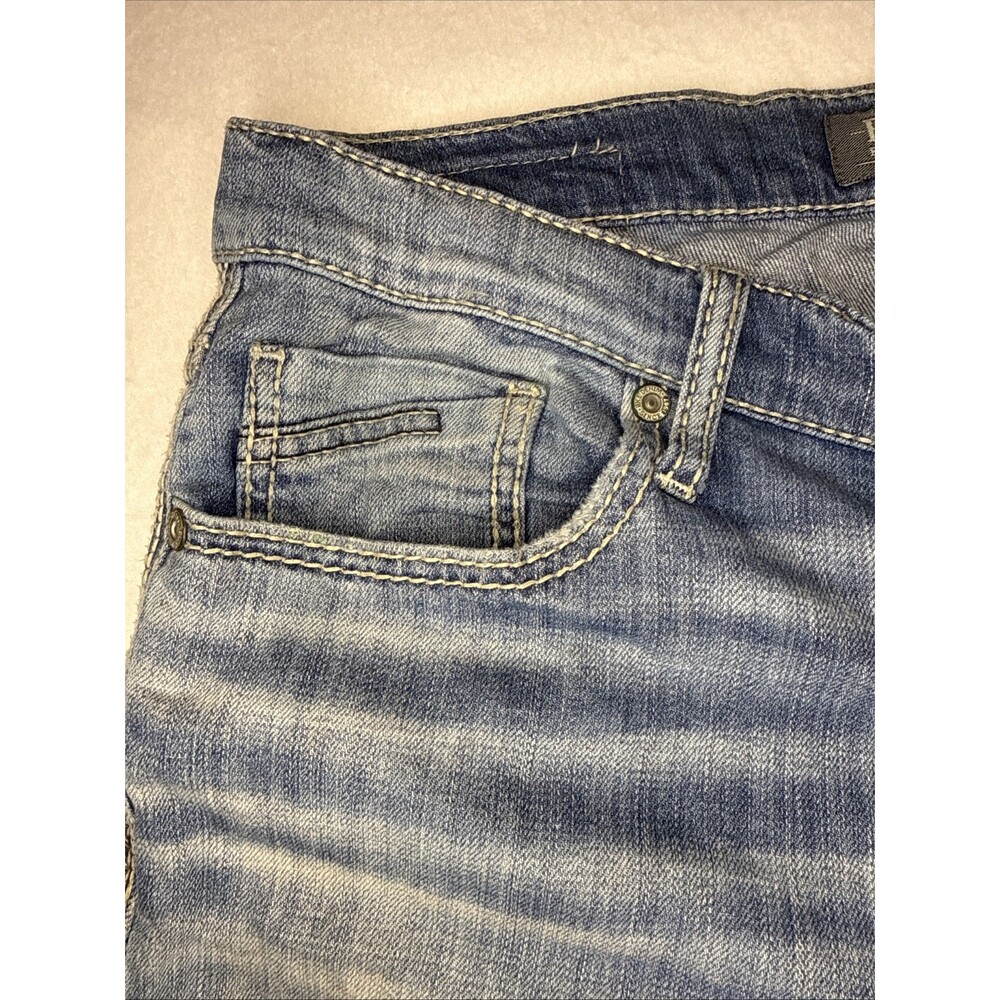 BKE Jake Jeans Mens 34 XL Straight Leg Denim Distressed Wash SOFT 99% Cotton - Picture 8 of 16